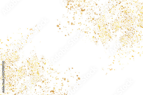 Gold paint splatter , gold paint splash , gold foil splash 
