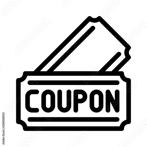 coupon line icon