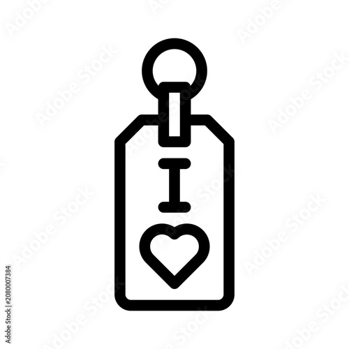 keychain line icon
