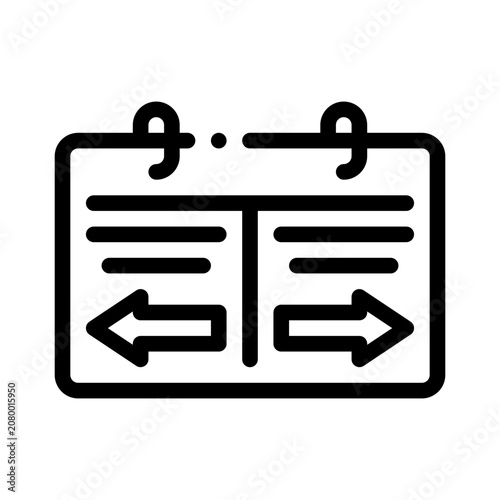 Tableau sur toile substitution line icon