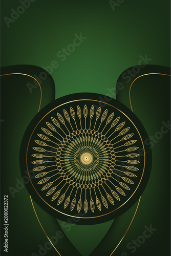 Islamic design of geometric ornament in arabic style
