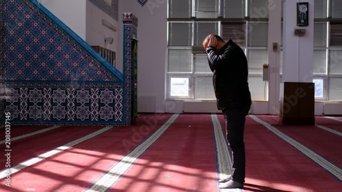 Man Praying in the Mosque