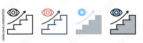 Tableau sur toile Trade Edge icon set multiple style collection