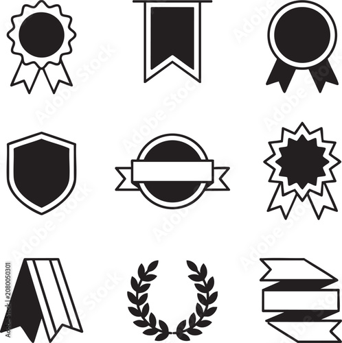 commercial black friday discount tag ribbon icon presentation