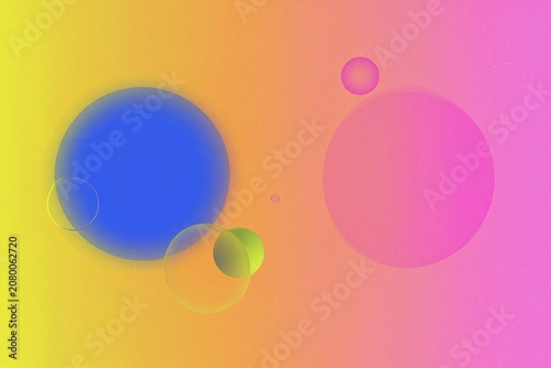 A colorful abstract background with circles and lines