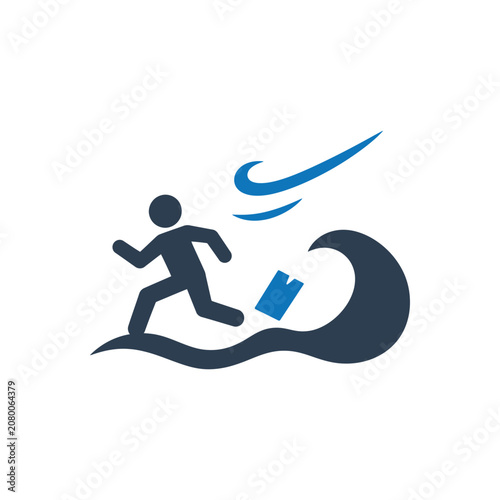 Εκτύπωση καμβά Gale Force Crashing Sea Icon