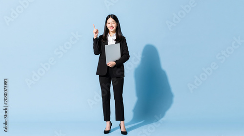 Confident Businesswoman Pre...