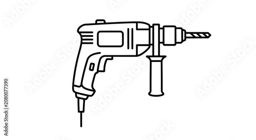 Electric handheld drill tool for construction and diy projects