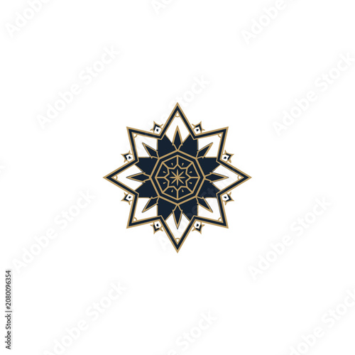 Geometric Star Mandala Vector Design