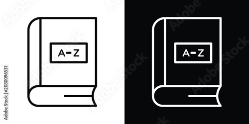 Tableau sur toile Dictionaries icon