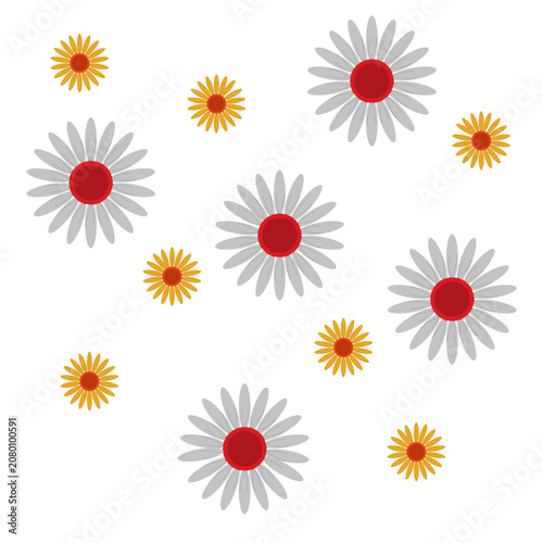 Daisy Flowers Retro Decoration