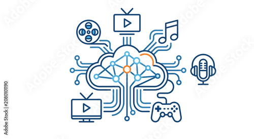 Digital Cloud Network for Streaming and Media Services
