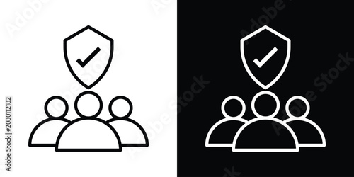 Bild auf Leinwand Public Safety Icon