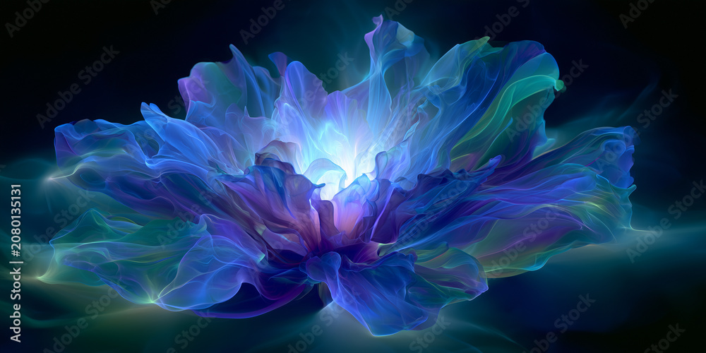 Obraz premium Blue violet flower