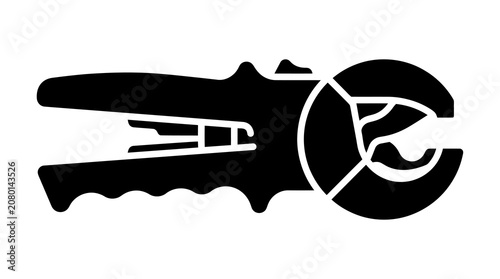 Pipe Cutter Tool Glyph Icon