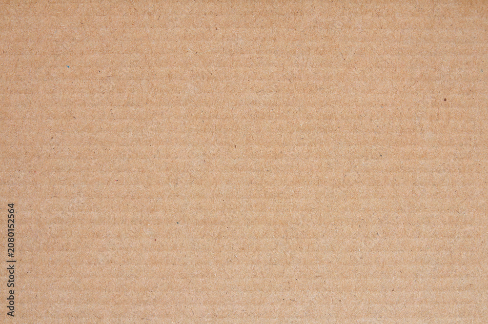 Fototapeta premium Cardboard sheet texture background, detail of recycle brown paper box pattern.