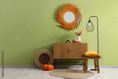Interior of stylish room wi...