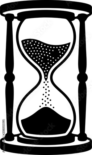 Hourglass vector illustration