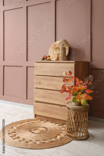 Chest of drawers and table ...