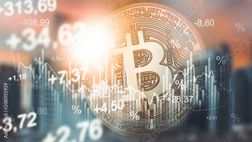 Photos Chart shows money trends with focus on Bitcoin during economic downturn