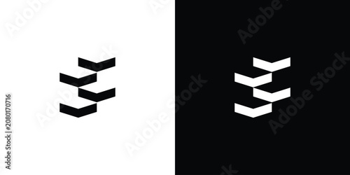 Logo design combining the letter S with a unique, modern ladder symbol.