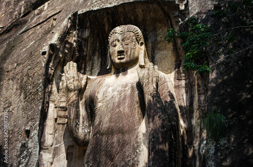 The Sasseruwa Buddha, or Ras Veheranea, is an unfinished budda statue Near Avukana, Sri Lanka