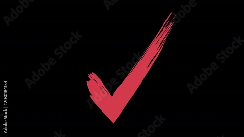 Red check mark animation