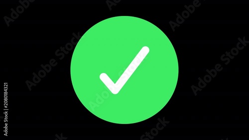 Green Check Mark Icon Animation