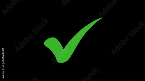 Green Check Mark Icon Animation