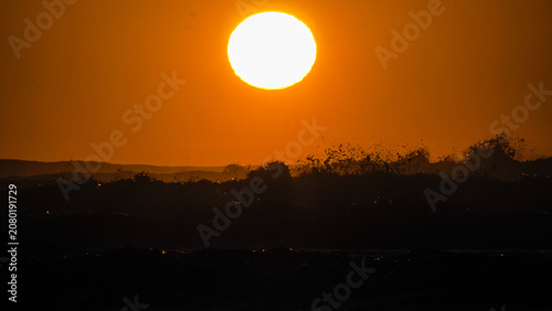 Coucher de soleil sur l'océan