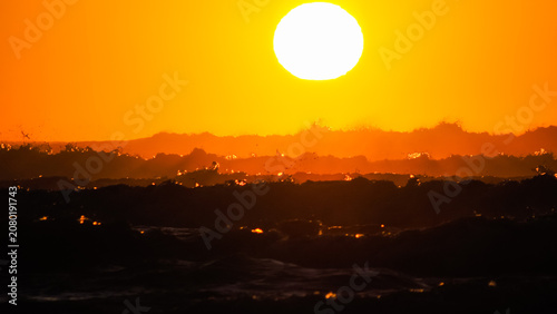 Coucher de soleil sur l'océan