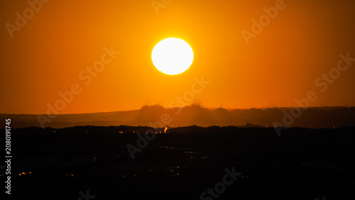 Coucher de soleil sur l'océan