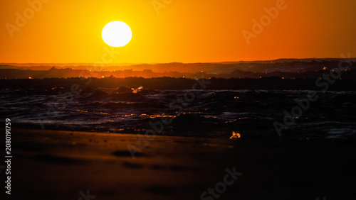 Coucher de soleil sur l'océan