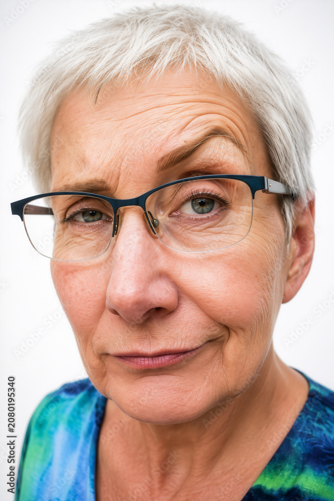 Fototapeta premium Skeptische Seniorin