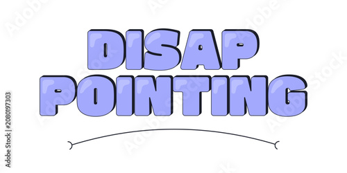 Tableau sur toile Disappointing internet reaction illustration