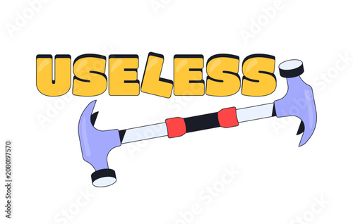 Принти на полотні Useless internet reaction illustration