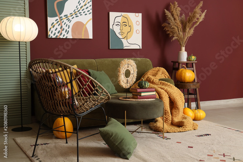 Interior of living room wit...