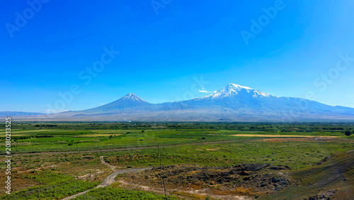 Landscape is beautiful, The Biblical mountain Ararat - National Symbol of Armenia