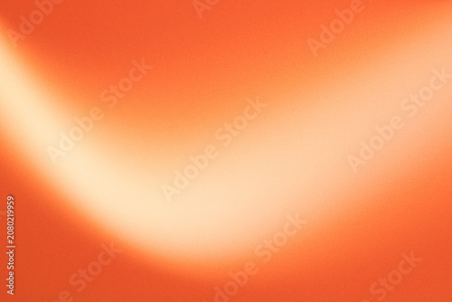Warm orange red gradient with bright curved light leak overlay