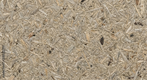 Close up texture of pressed agricultural straw bio-composite board