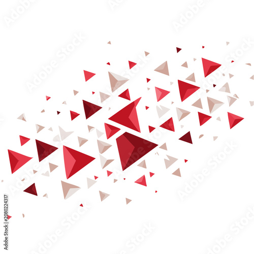 Abstract geometric triangles vector pattern