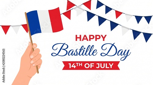 Celebrate Bastille Day with French Flag and Festive Decorations