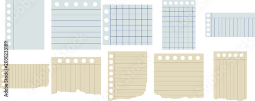Cuadro en lienzo Notebook Paper Sheet