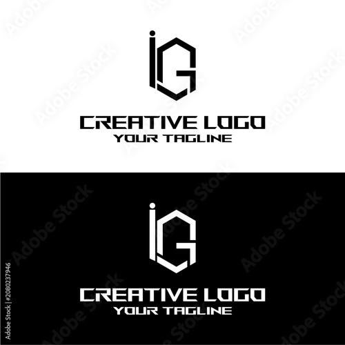 creative letter logo ig design vector