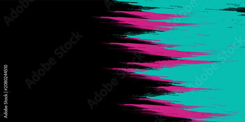 Car sticker wrap banner abstract sporty lines pink blue greenish grunge brush storm thunder modern motorsport racing pattern. eps10.