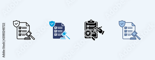 Foto Comply Multiple Icon Illustration Vector