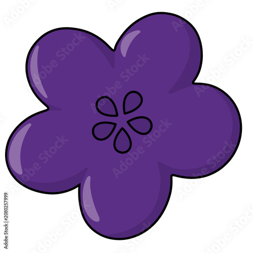Cute Kawaii Simple Flower Cartoon Illustration