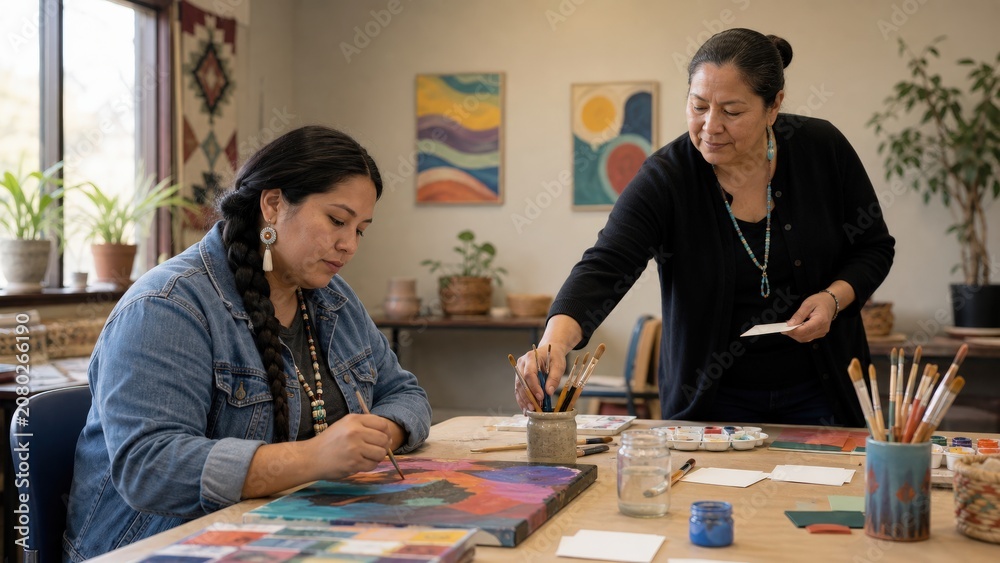 Fototapeta premium Social Prescribing Native American