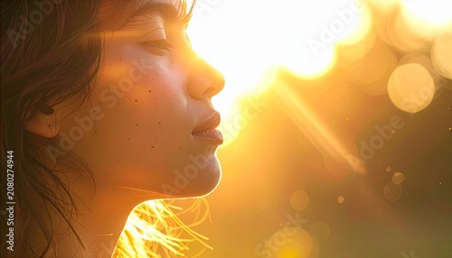 Anonymous girl with Blurred Face