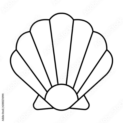 Tableau sur toile Seashell coloring Pange